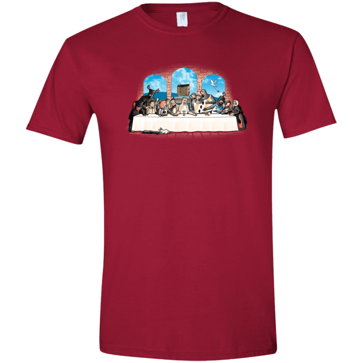 T-Shirts Cardinal Red / S Holy Grail Dinner Men's Semi-Fitted Softstyle