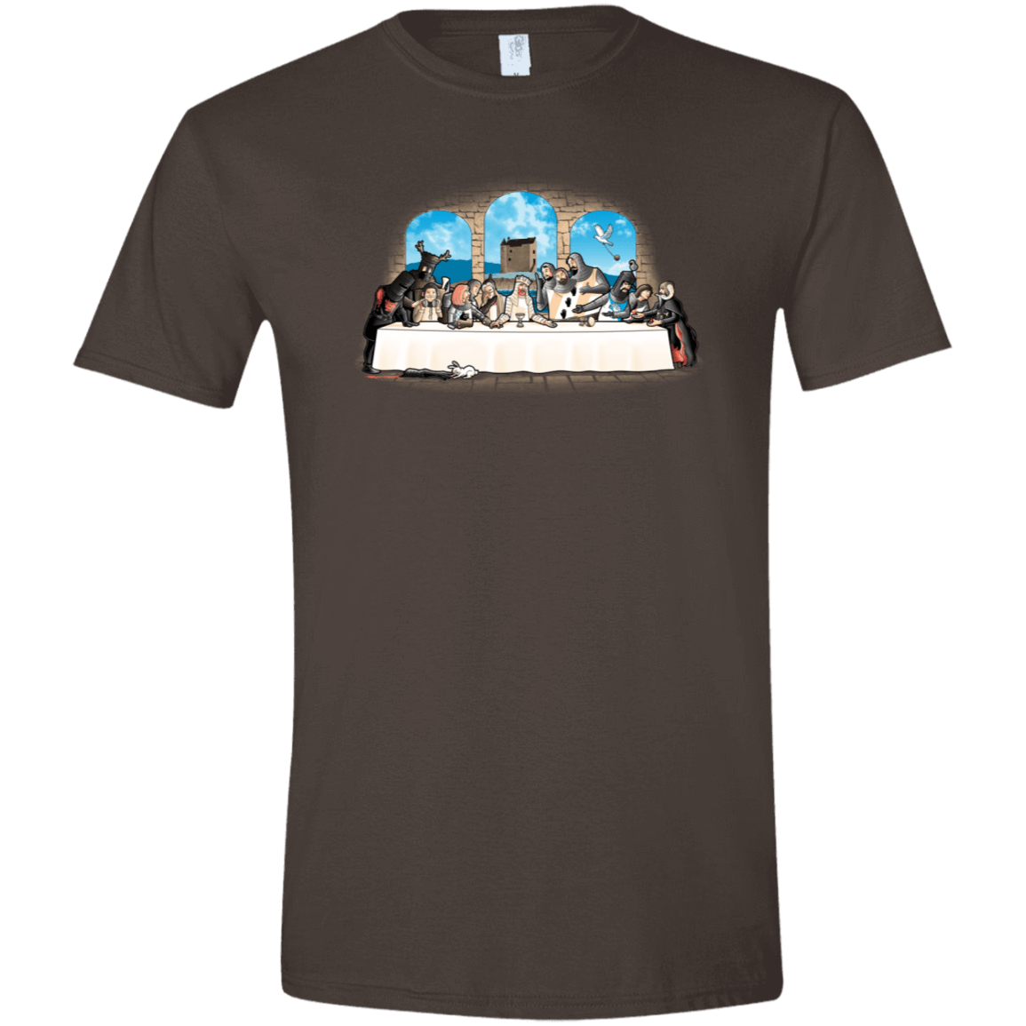 T-Shirts Dark Chocolate / S Holy Grail Dinner Men's Semi-Fitted Softstyle