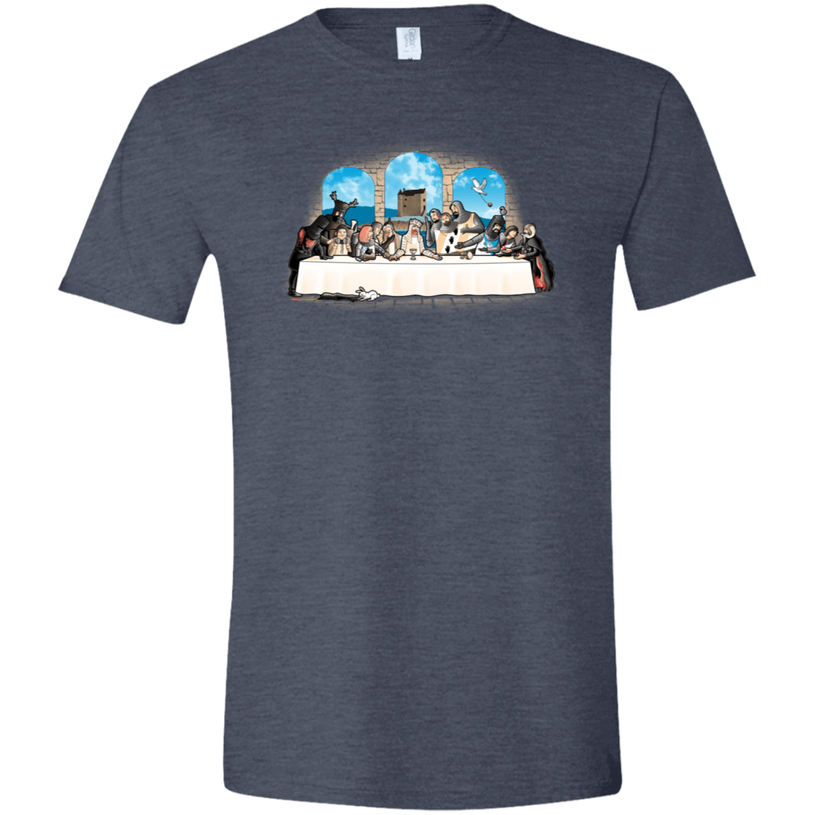 T-Shirts Heather Navy / S Holy Grail Dinner Men's Semi-Fitted Softstyle