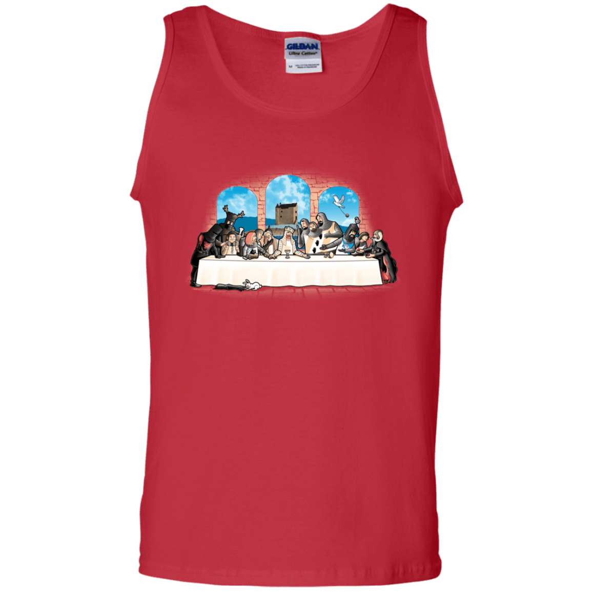T-Shirts Red / S Holy Grail Dinner Men's Tank Top