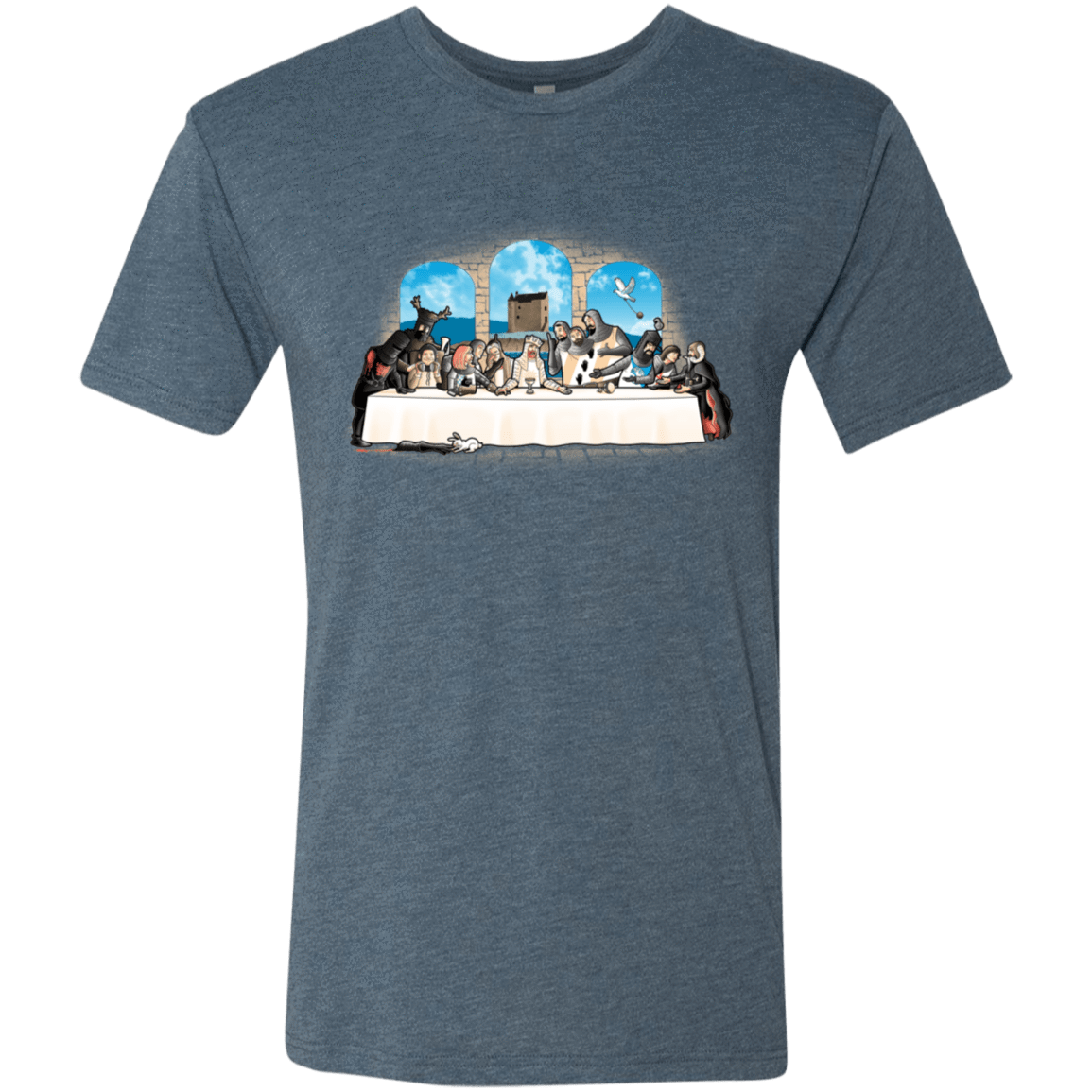 T-Shirts Indigo / S Holy Grail Dinner Men's Triblend T-Shirt