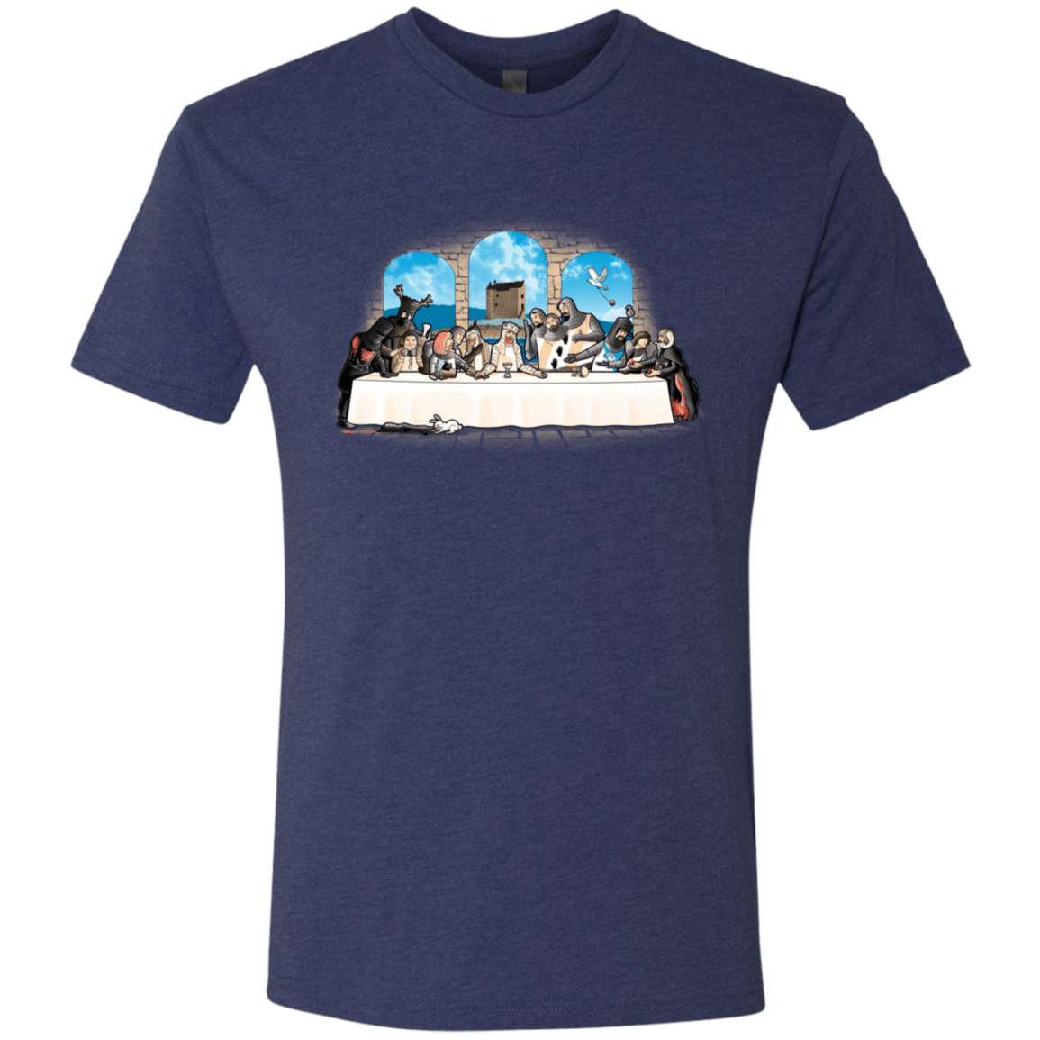 T-Shirts Vintage Navy / S Holy Grail Dinner Men's Triblend T-Shirt