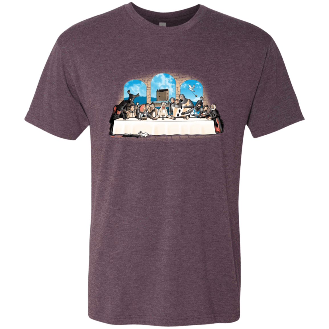 T-Shirts Vintage Purple / S Holy Grail Dinner Men's Triblend T-Shirt