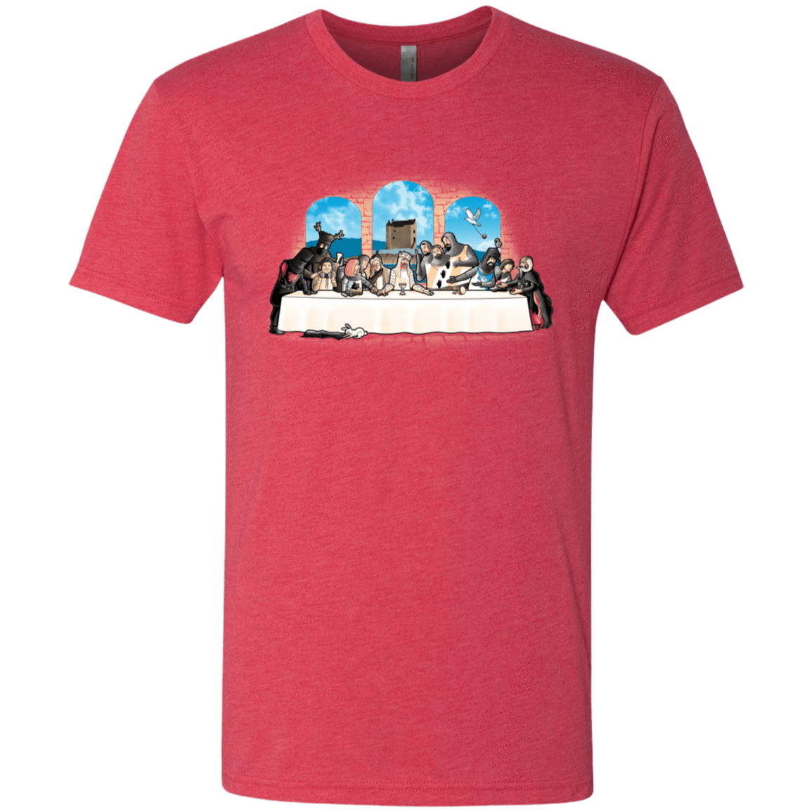 T-Shirts Vintage Red / S Holy Grail Dinner Men's Triblend T-Shirt