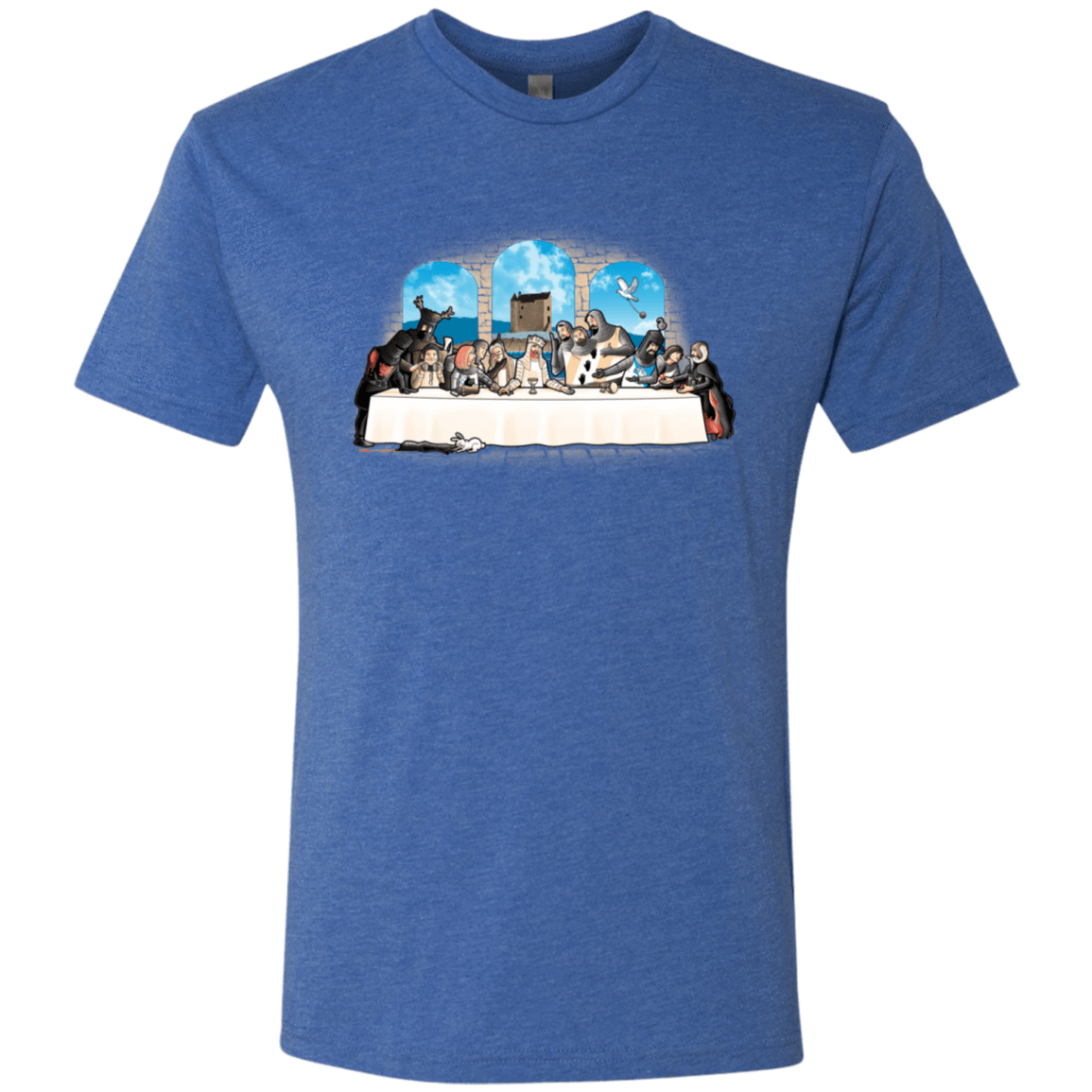 T-Shirts Vintage Royal / S Holy Grail Dinner Men's Triblend T-Shirt