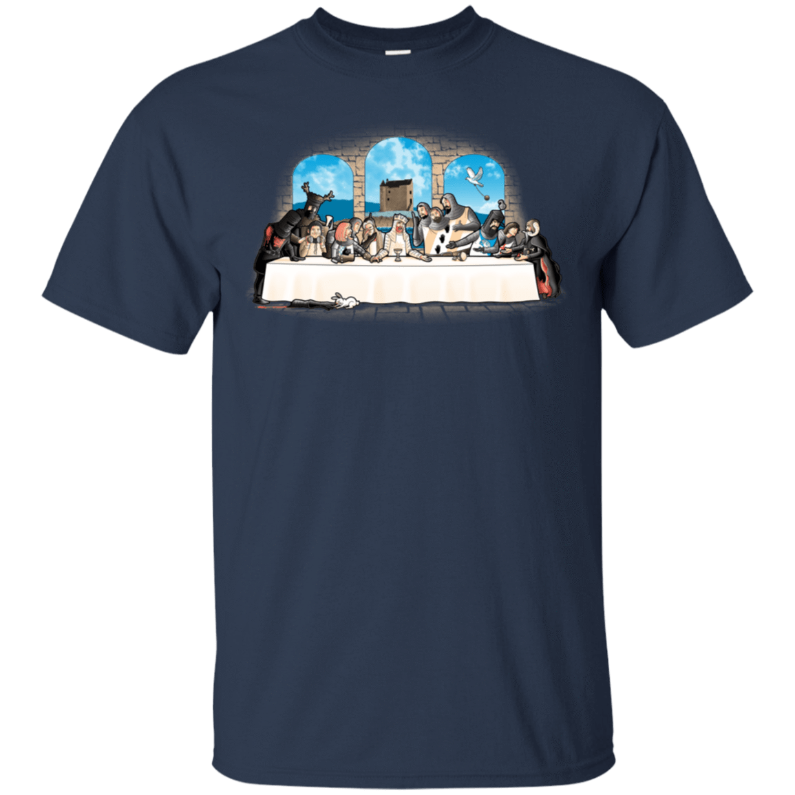 T-Shirts Navy / S Holy Grail Dinner T-Shirt