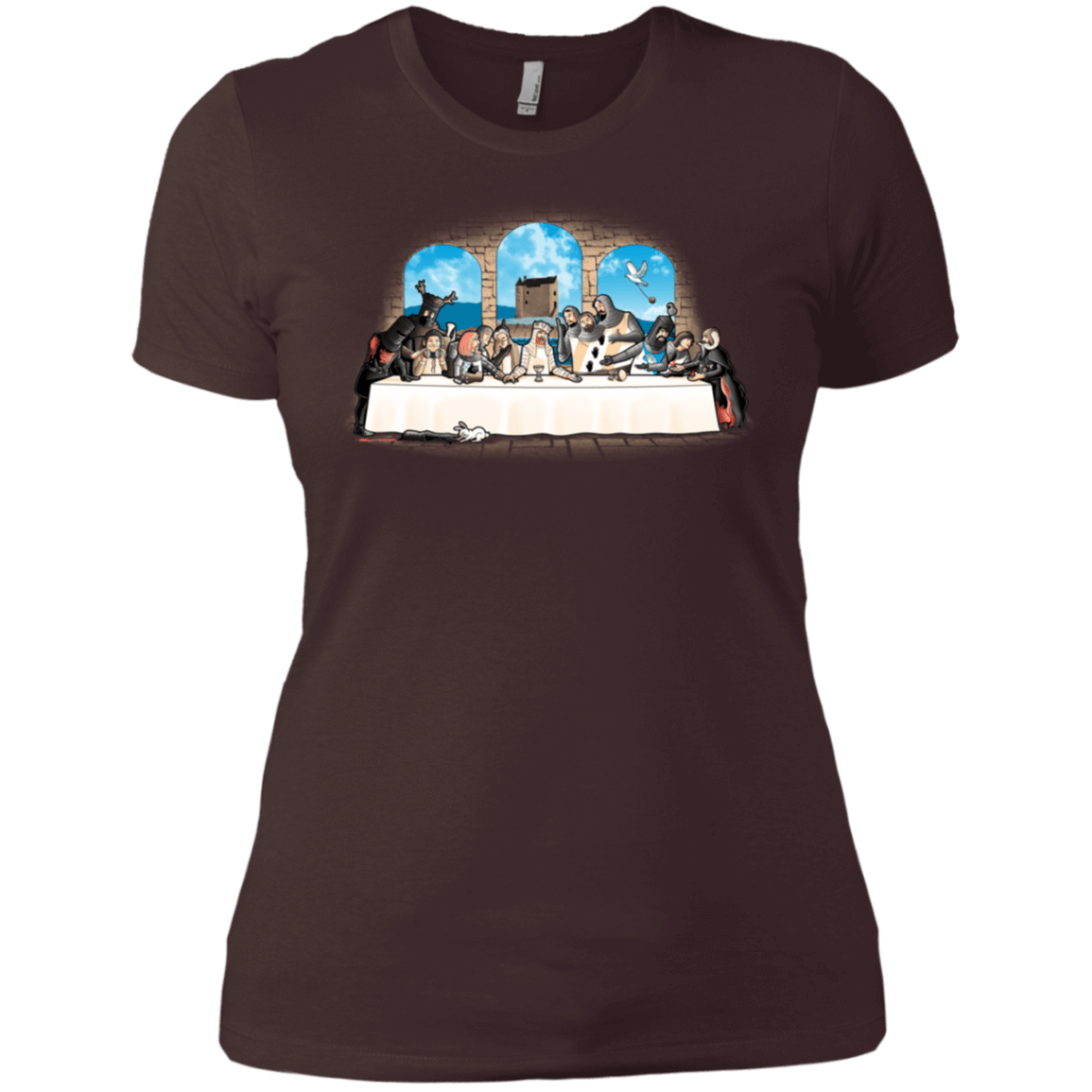 T-Shirts Dark Chocolate / X-Small Holy Grail Dinner Women's Premium T-Shirt