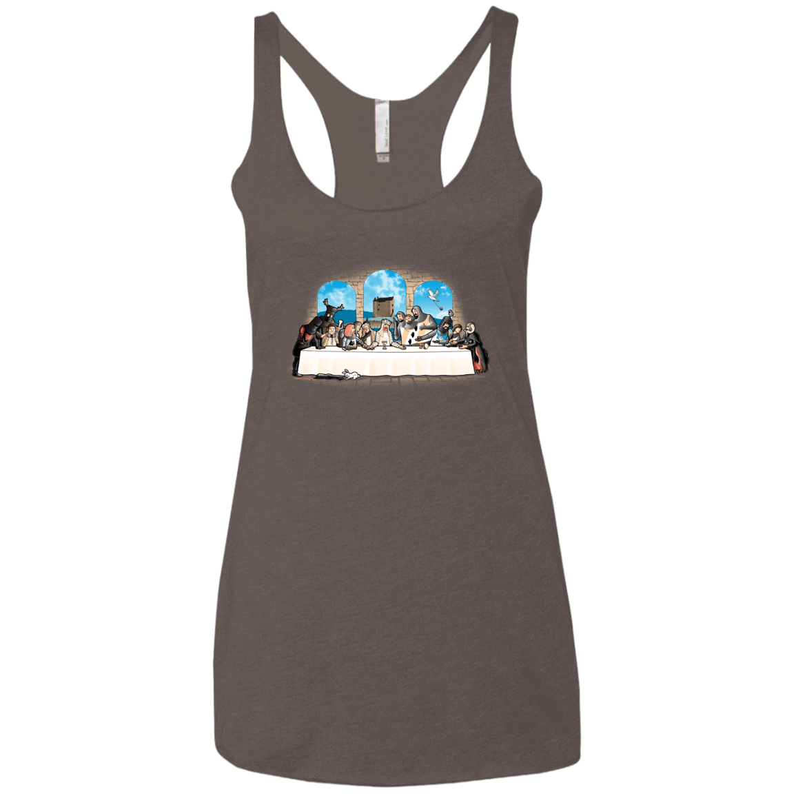 T-Shirts Macchiato / X-Small Holy Grail Dinner Women's Triblend Racerback Tank