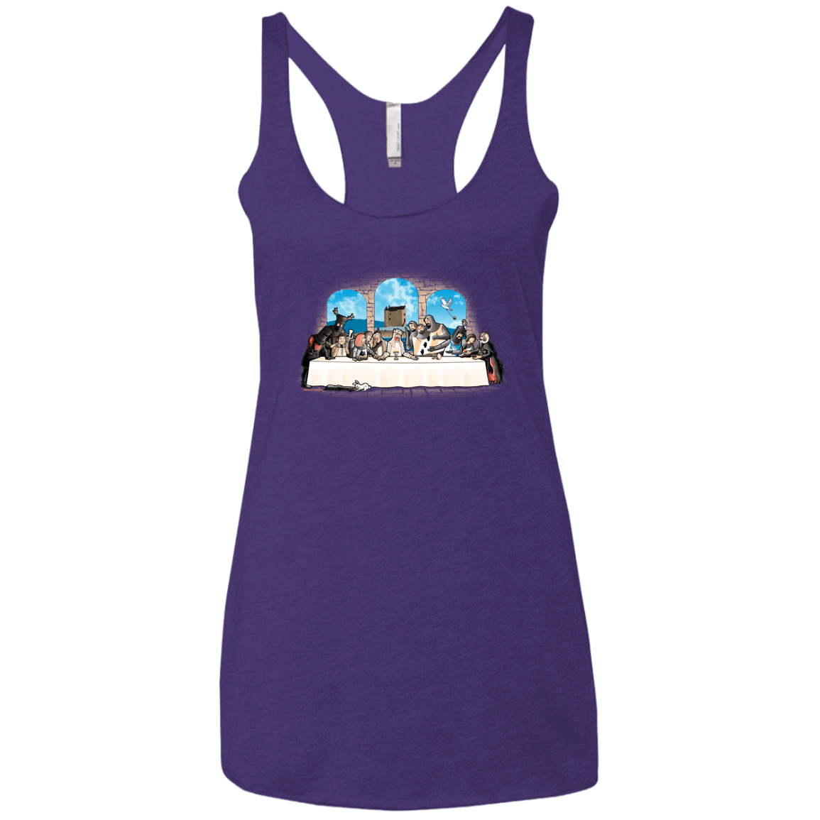 T-Shirts Purple Rush / X-Small Holy Grail Dinner Women's Triblend Racerback Tank