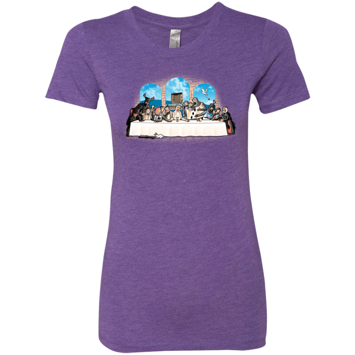 T-Shirts Purple Rush / S Holy Grail Dinner Women's Triblend T-Shirt