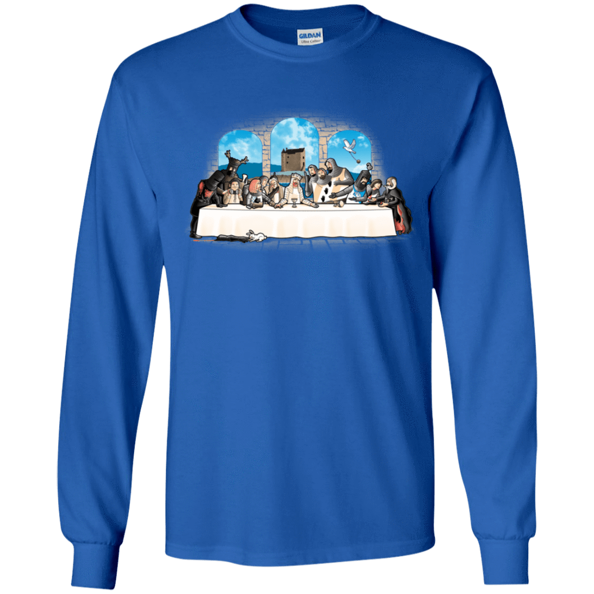 T-Shirts Royal / YS Holy Grail Dinner Youth Long Sleeve T-Shirt