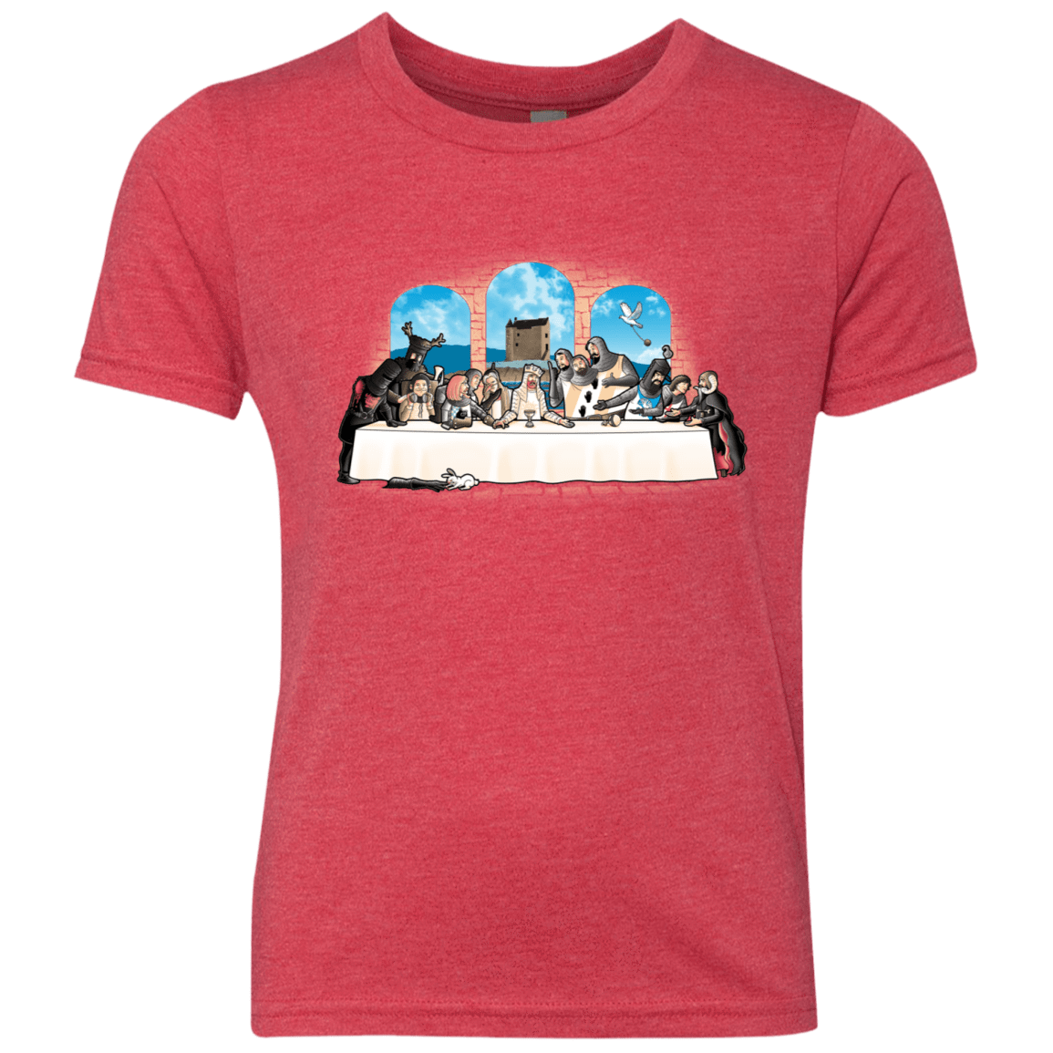 T-Shirts Vintage Red / YXS Holy Grail Dinner Youth Triblend T-Shirt