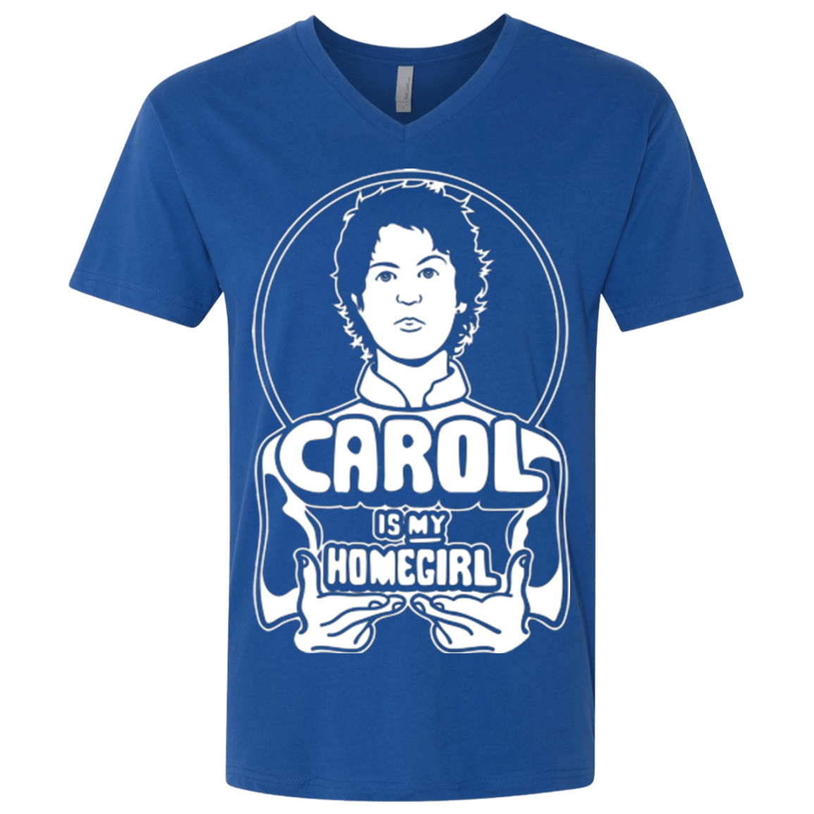 T-Shirts Royal / X-Small Homegirl Carol Men's Premium V-Neck