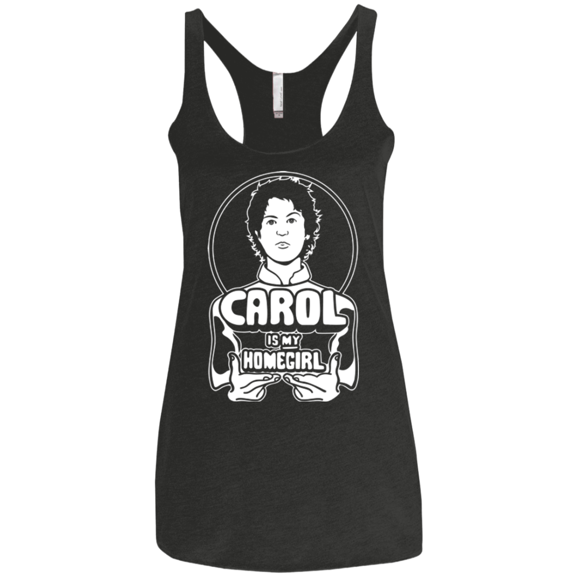 Homegirl Carol Women's Triblend Racerback Tank