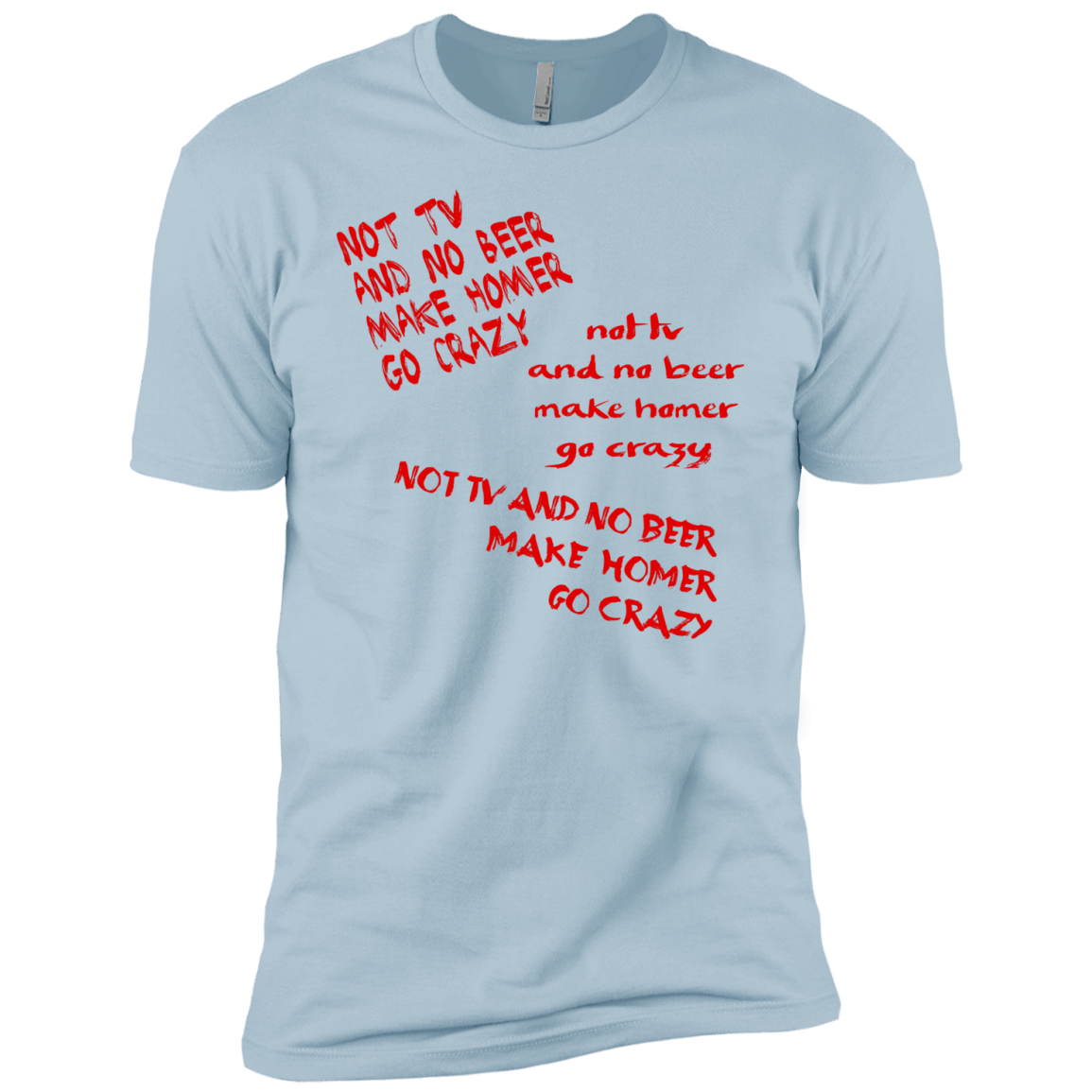 T-Shirts Light Blue / YXS HOMER CRAZY Boys Premium T-Shirt