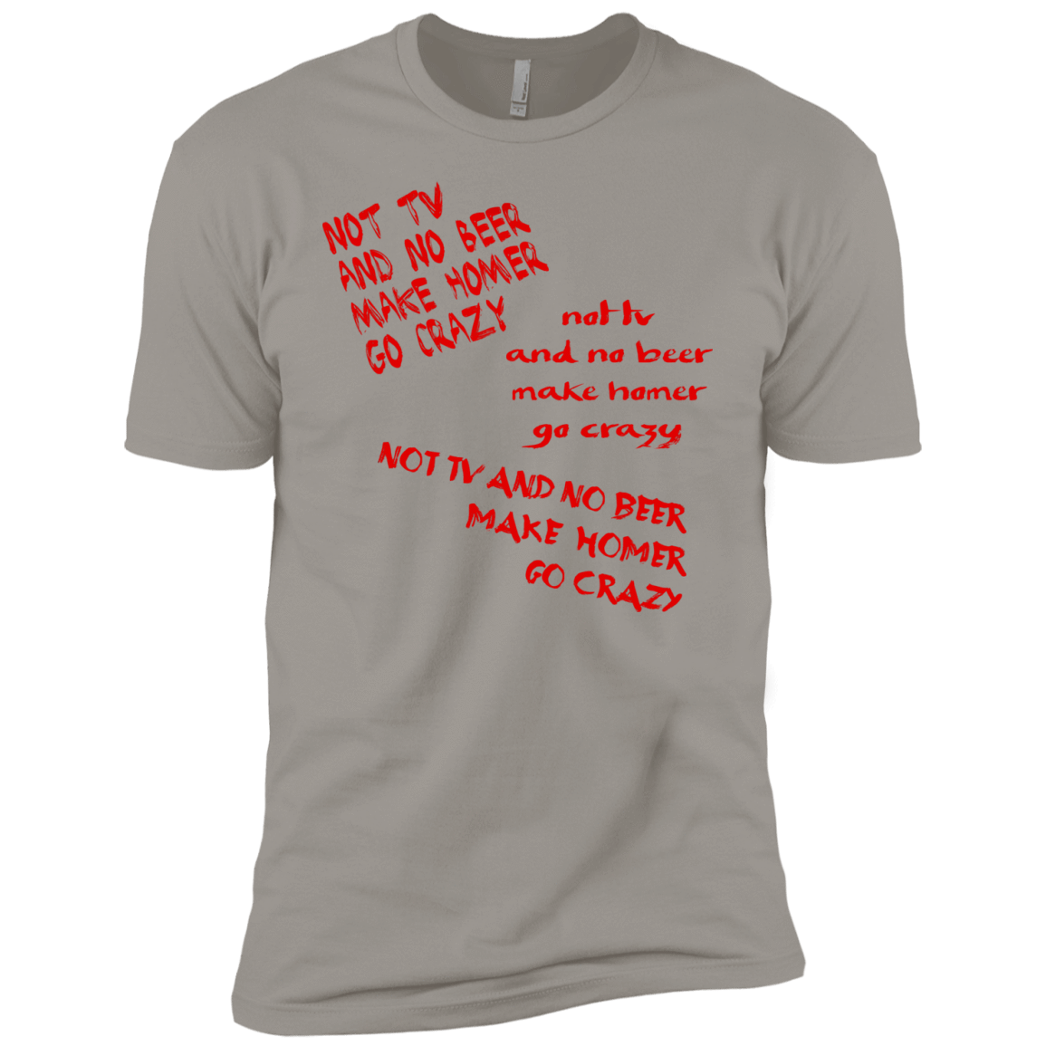 T-Shirts Light Grey / YXS HOMER CRAZY Boys Premium T-Shirt