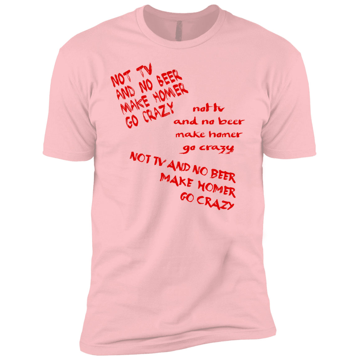 T-Shirts Light Pink / YXS HOMER CRAZY Boys Premium T-Shirt