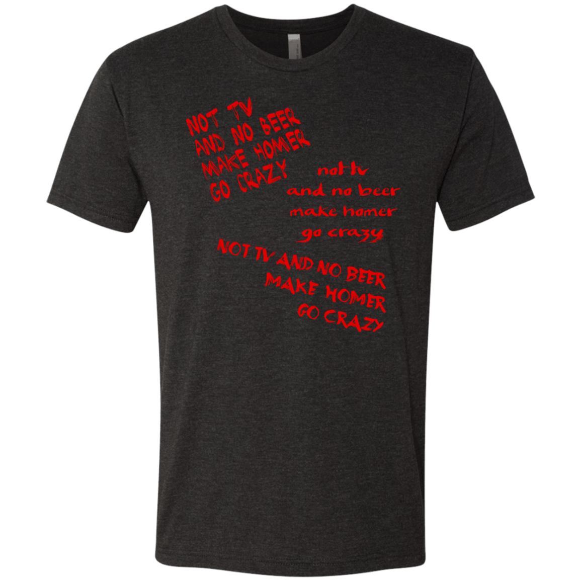 T-Shirts Vintage Black / S HOMER CRAZY Men's Triblend T-Shirt