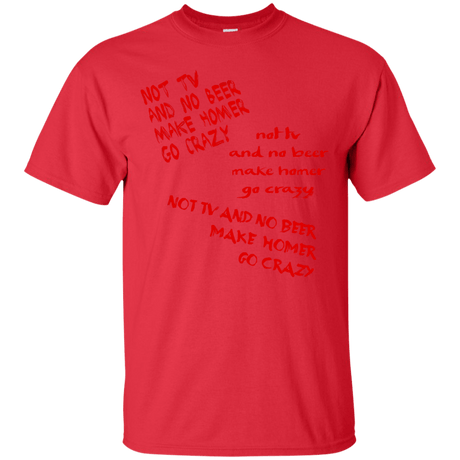 T-Shirts Red / S HOMER CRAZY T-Shirt