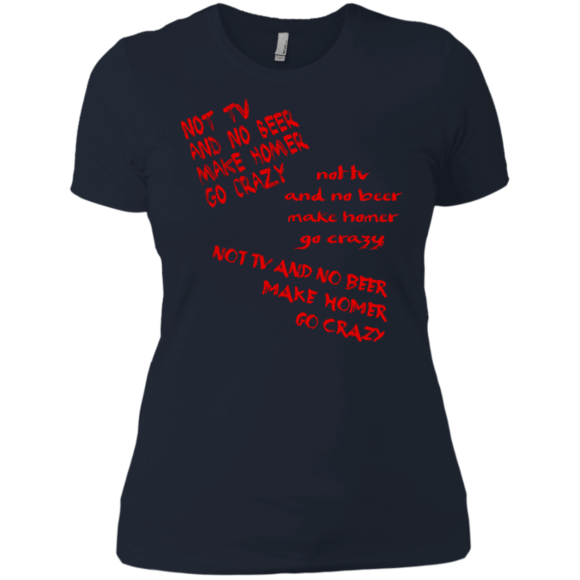T-Shirts Midnight Navy / X-Small HOMER CRAZY Women's Premium T-Shirt