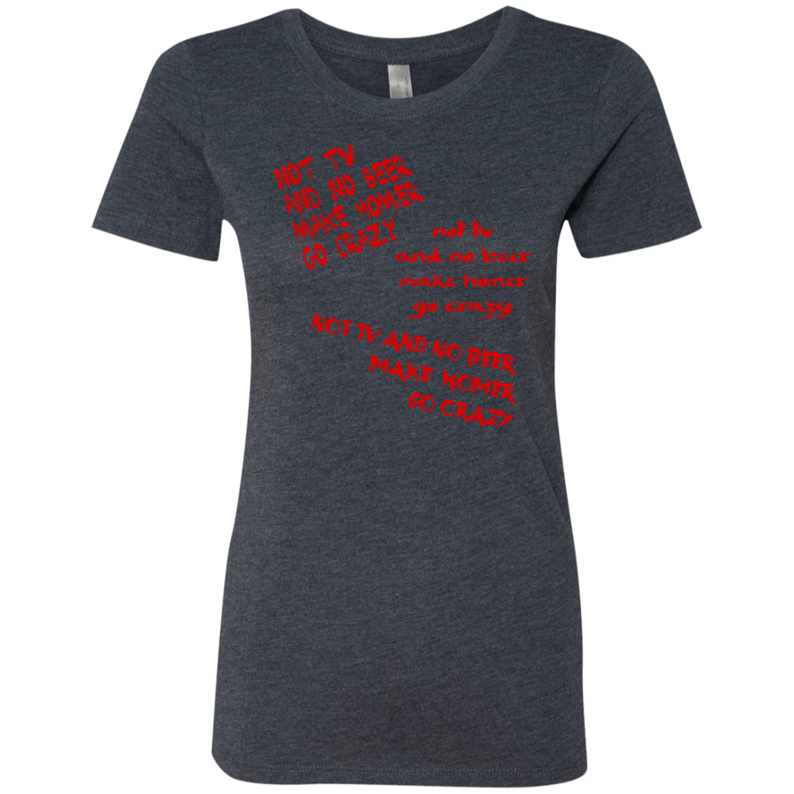 T-Shirts Vintage Navy / S HOMER CRAZY Women's Triblend T-Shirt