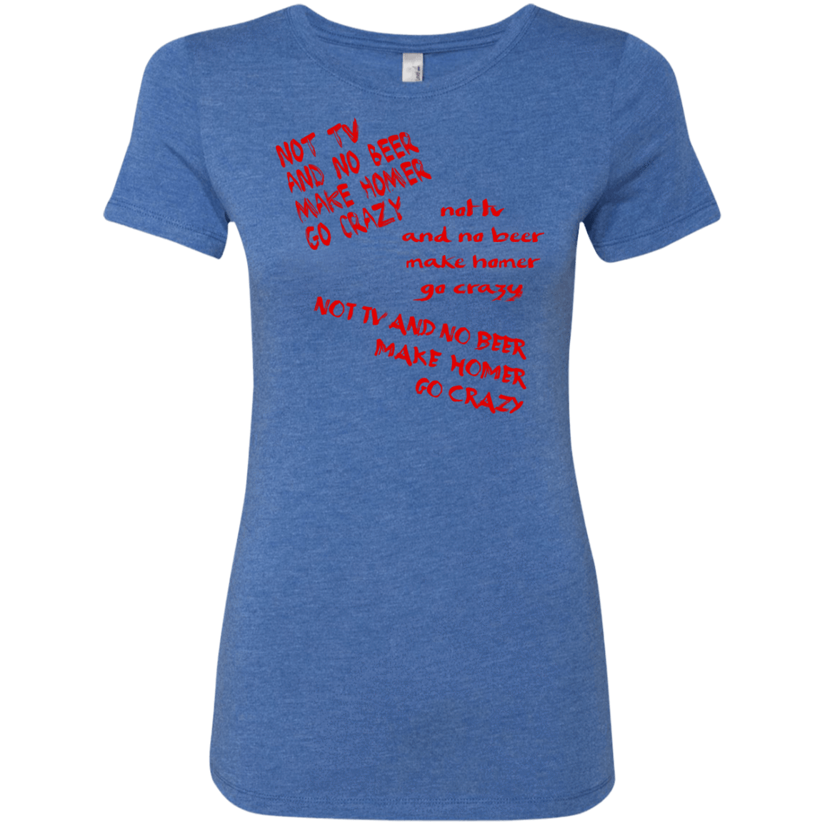 T-Shirts Vintage Royal / S HOMER CRAZY Women's Triblend T-Shirt