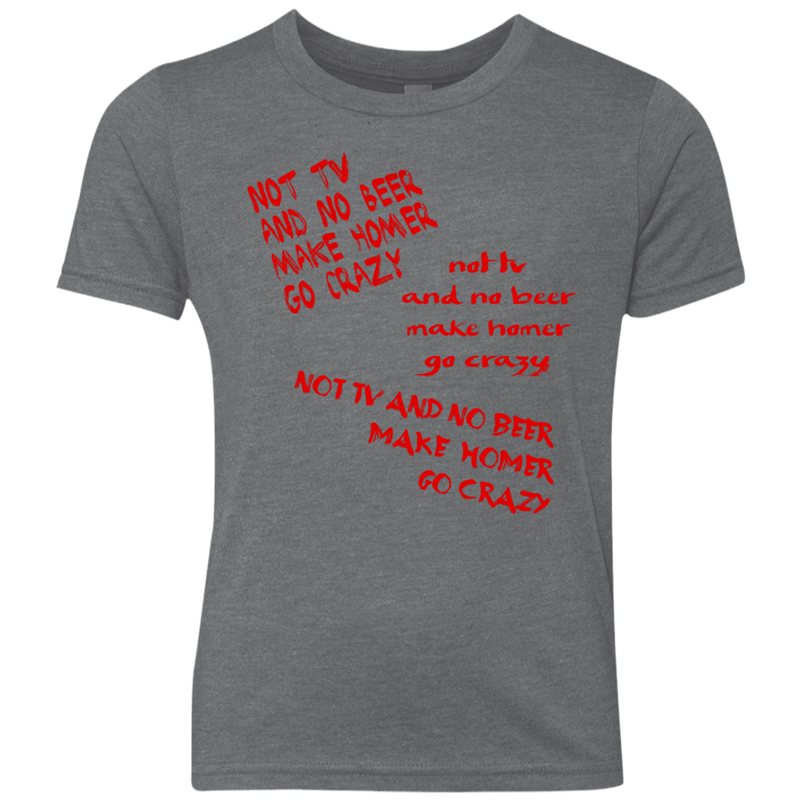 T-Shirts Premium Heather / YXS HOMER CRAZY Youth Triblend T-Shirt