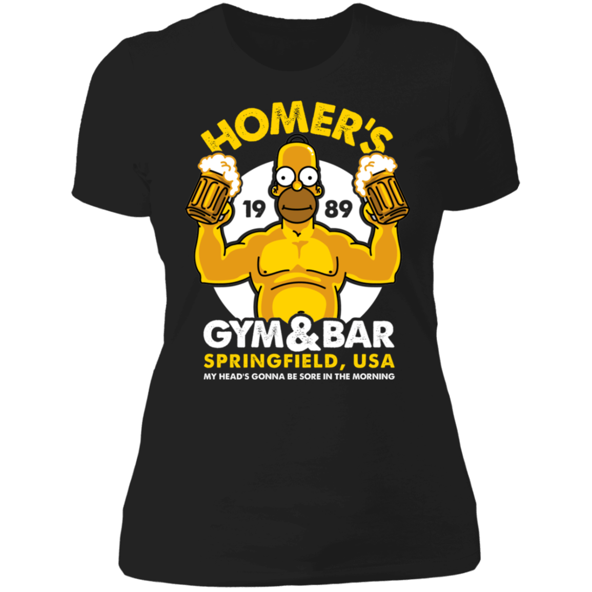 T-Shirts Black / S Homer's Gym & Bar Women's Premium T-Shirt