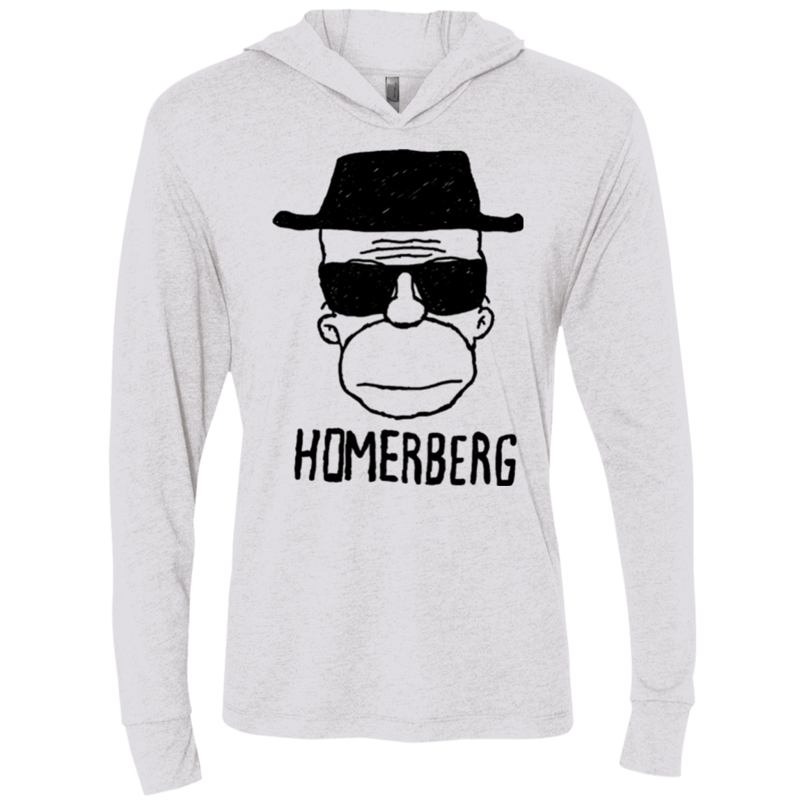 T-Shirts Heather White / X-Small Homerberg Triblend Long Sleeve Hoodie Tee