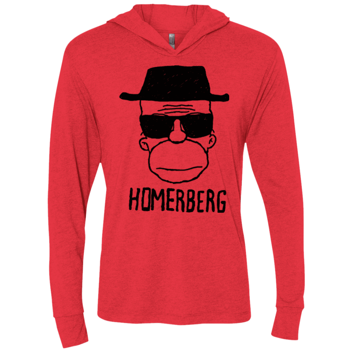 T-Shirts Vintage Red / X-Small Homerberg Triblend Long Sleeve Hoodie Tee