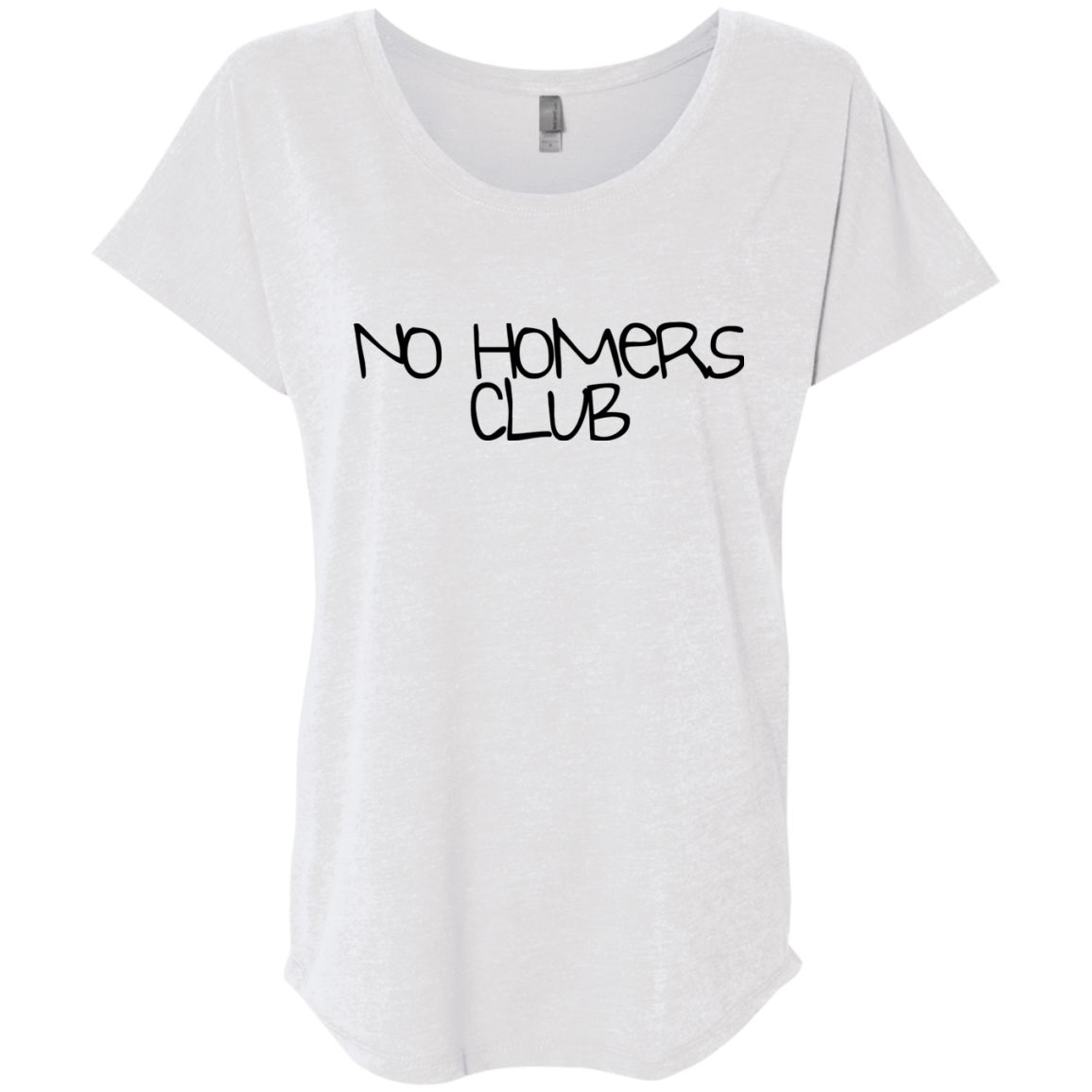 T-Shirts Heather White / X-Small Homers Triblend Dolman Sleeve