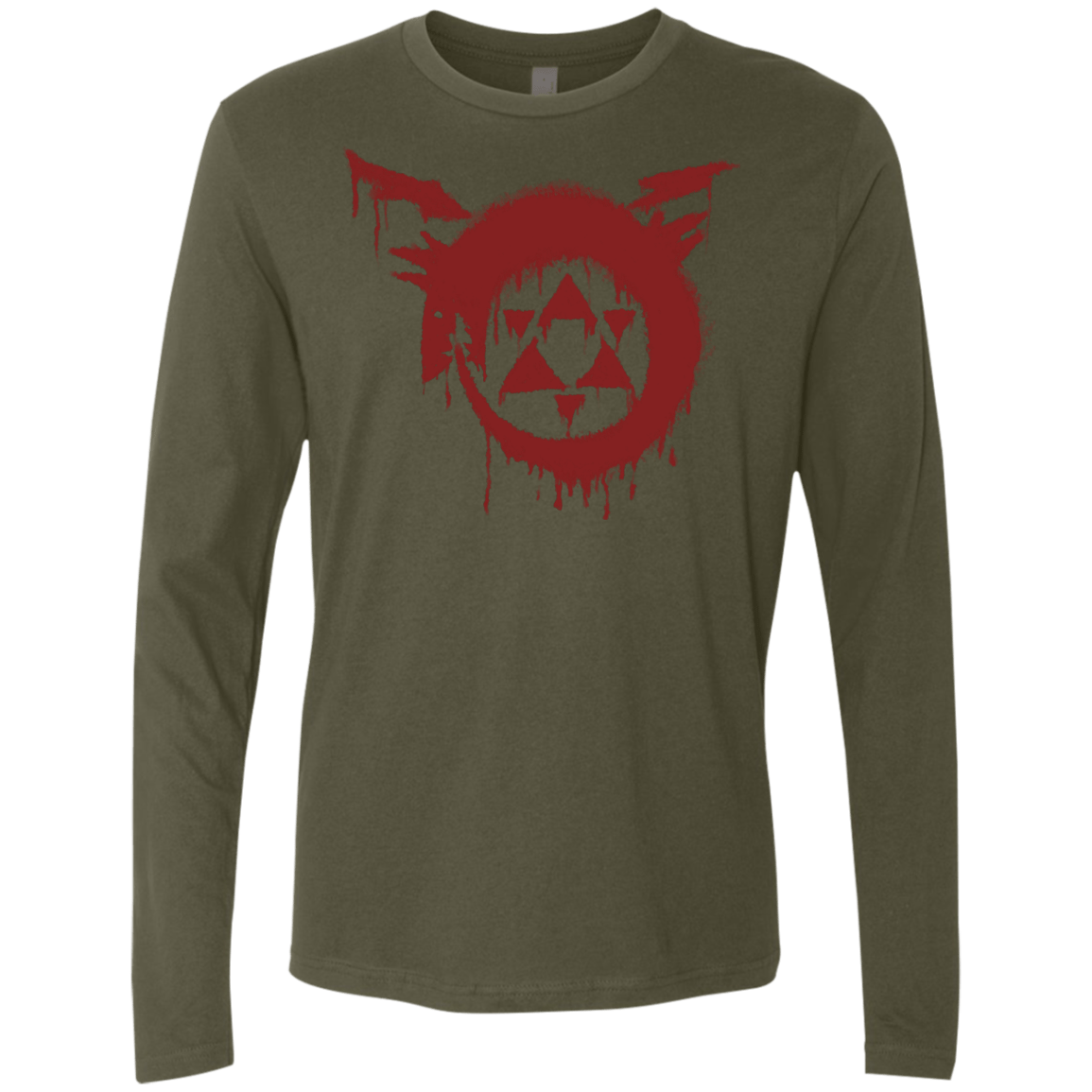 T-Shirts Military Green / S Homunculus Men's Premium Long Sleeve