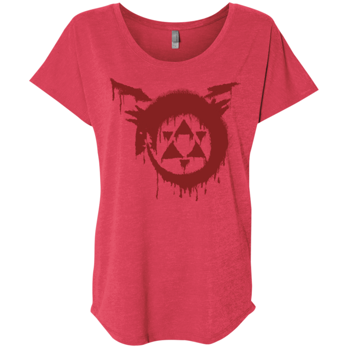 T-Shirts Vintage Red / X-Small Homunculus Triblend Dolman Sleeve