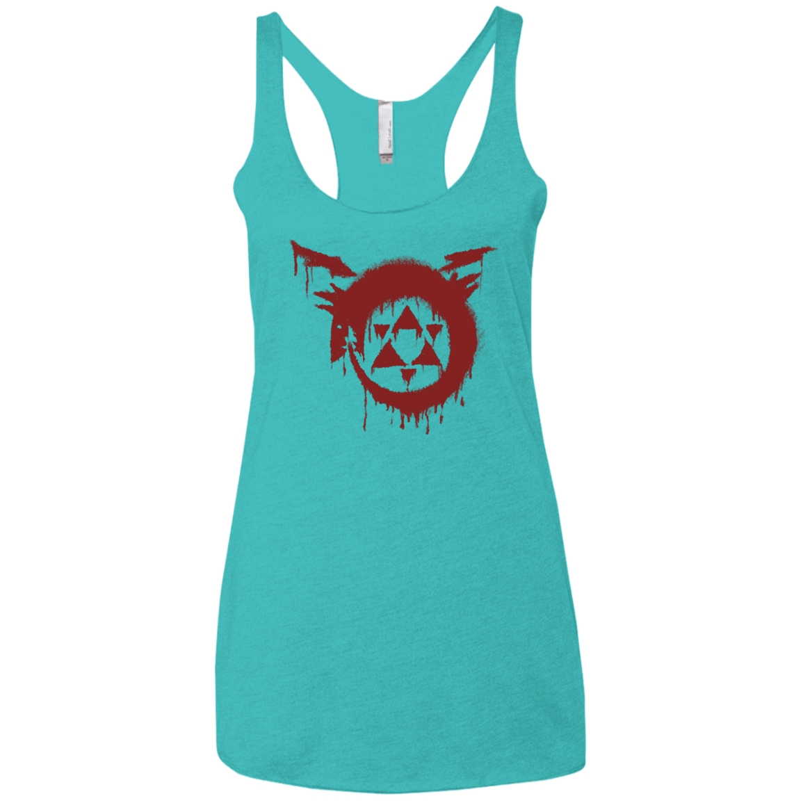 T-Shirts Tahiti Blue / X-Small Homunculus Women's Triblend Racerback Tank