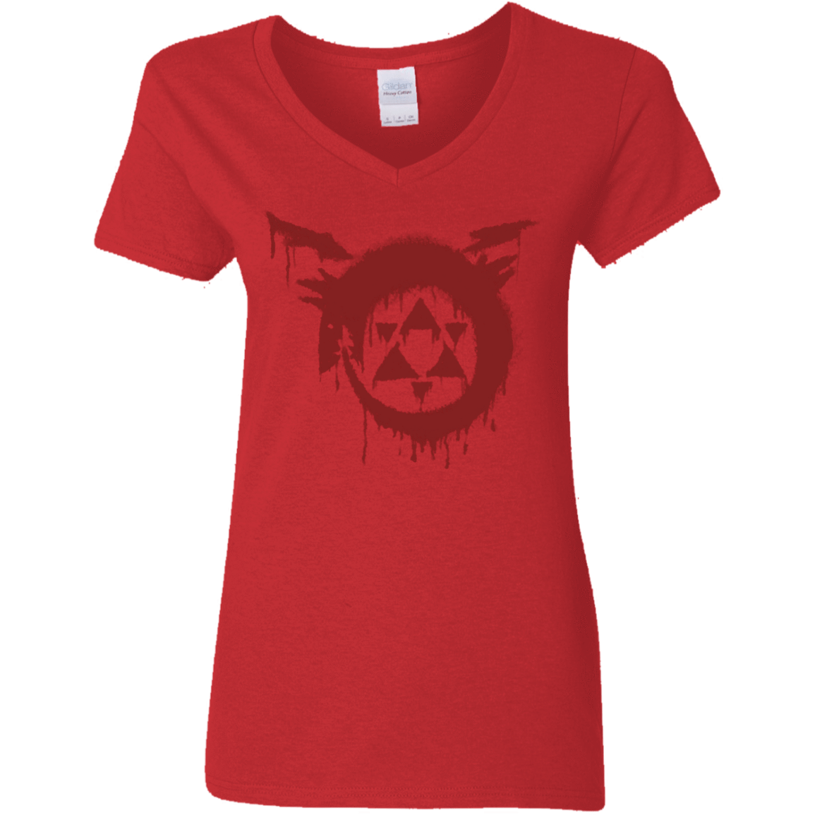T-Shirts Red / S Homunculus Women's V-Neck T-Shirt