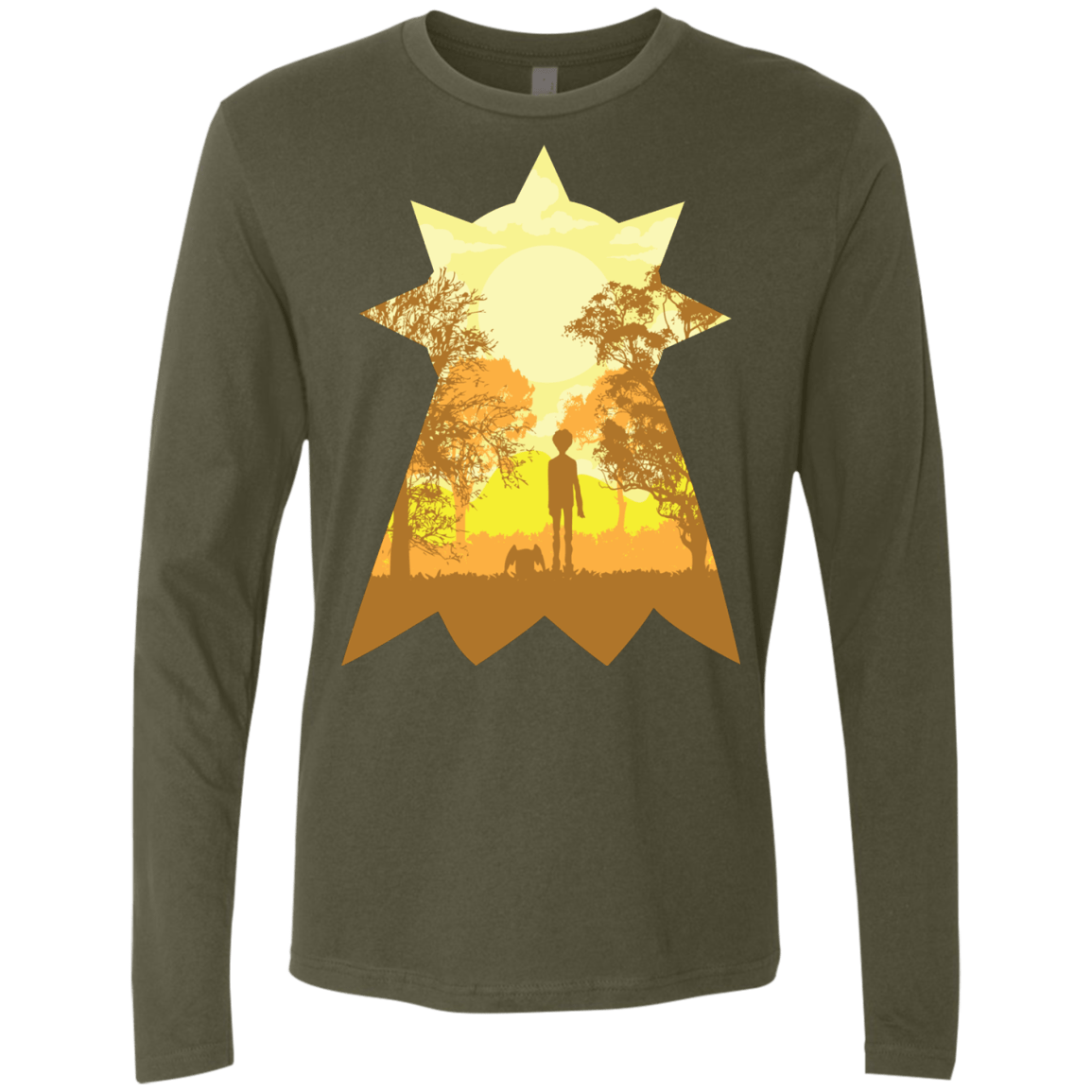 T-Shirts Military Green / S Hope Men's Premium Long Sleeve
