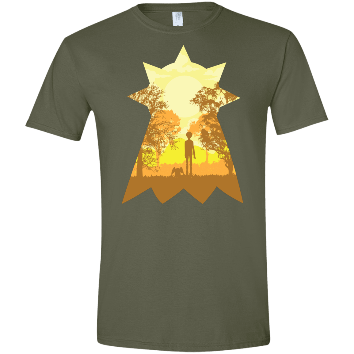 T-Shirts Military Green / S Hope Men's Semi-Fitted Softstyle