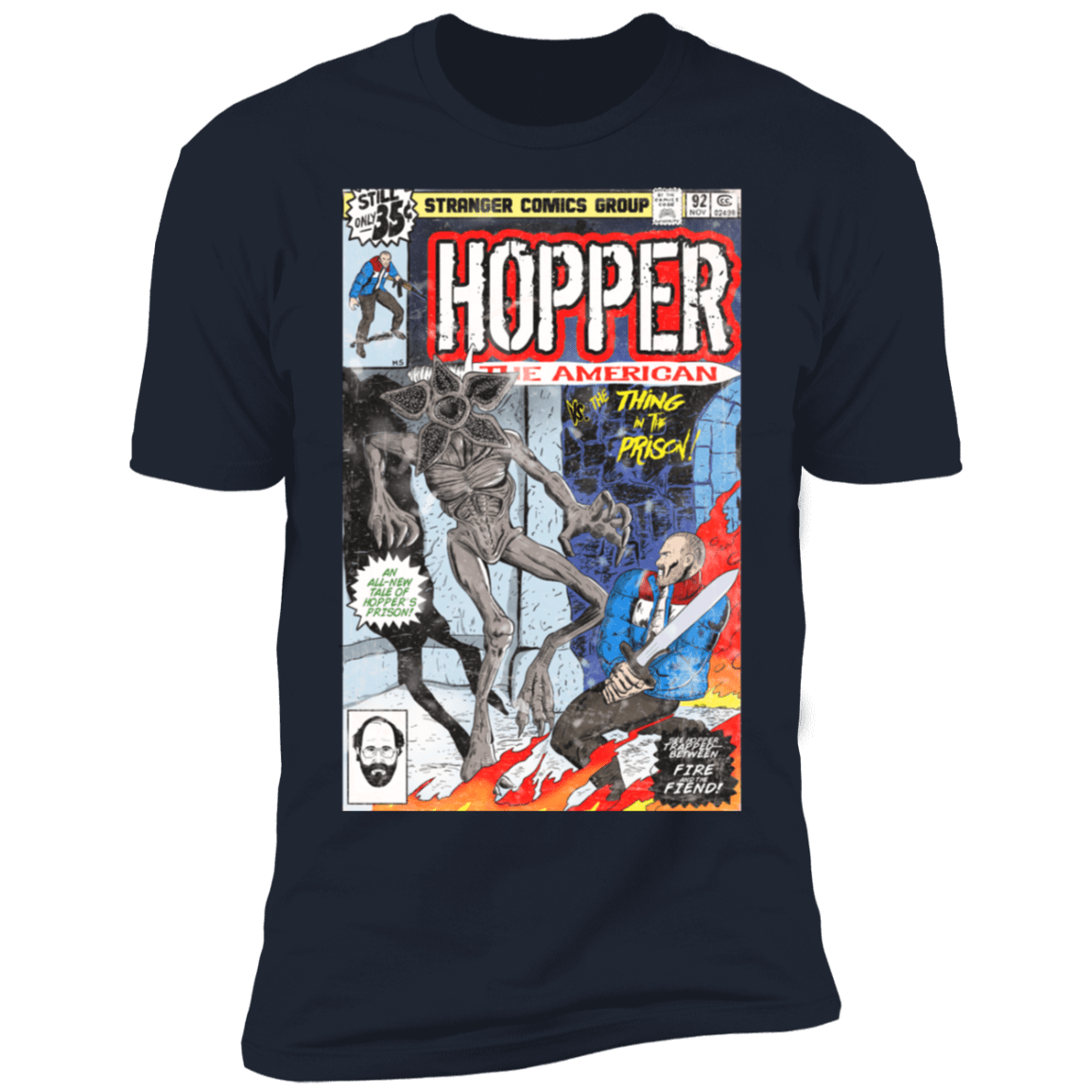 T-Shirts Midnight Navy / S Hopper the American Men's Premium T-Shirt