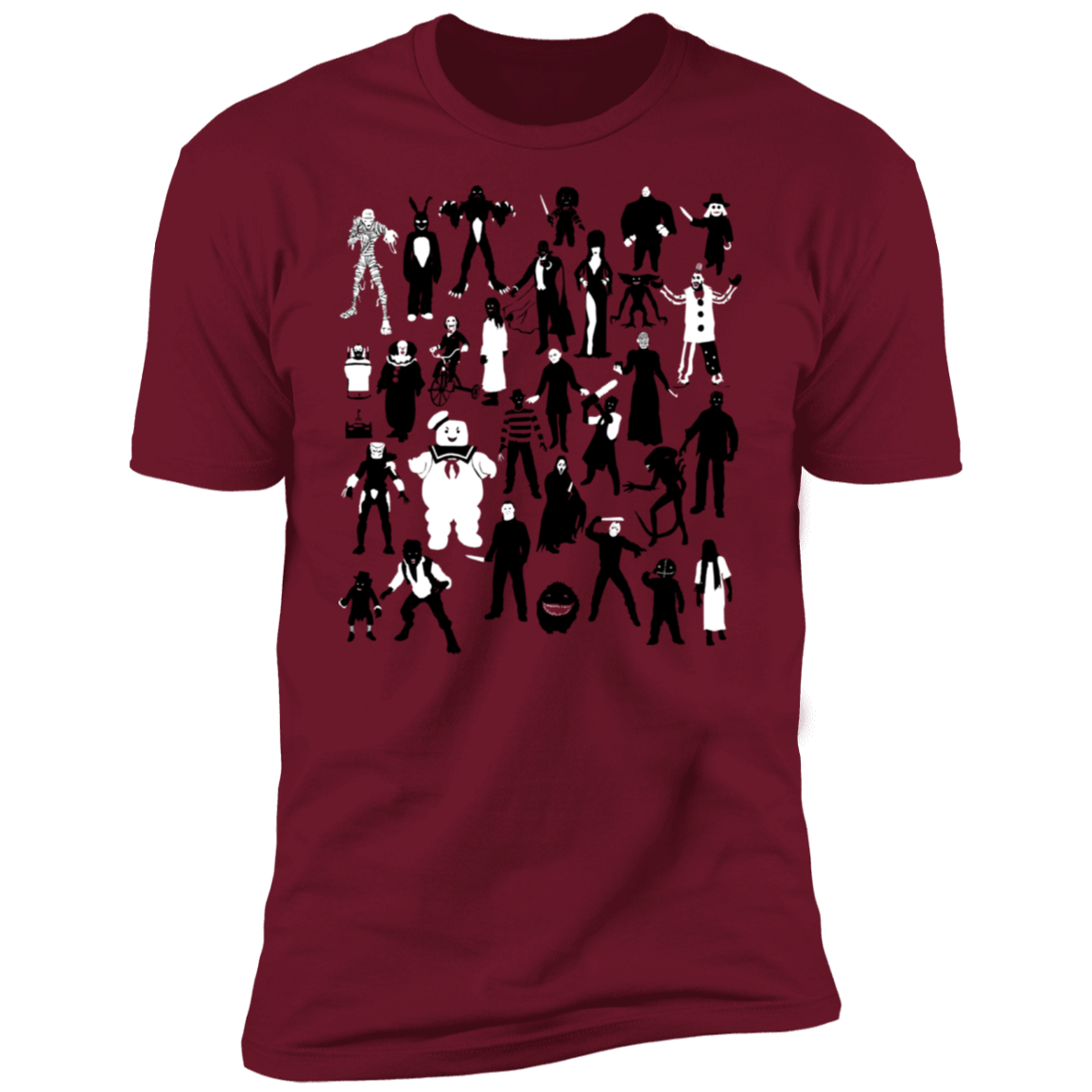 T-Shirts Cardinal / S Horror Characters Men's Premium T-Shirt