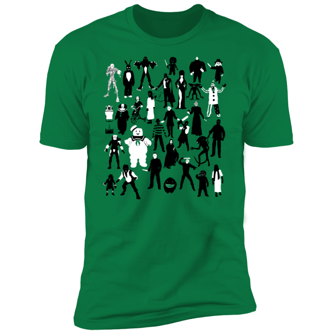 T-Shirts Kelly Green / S Horror Characters Men's Premium T-Shirt