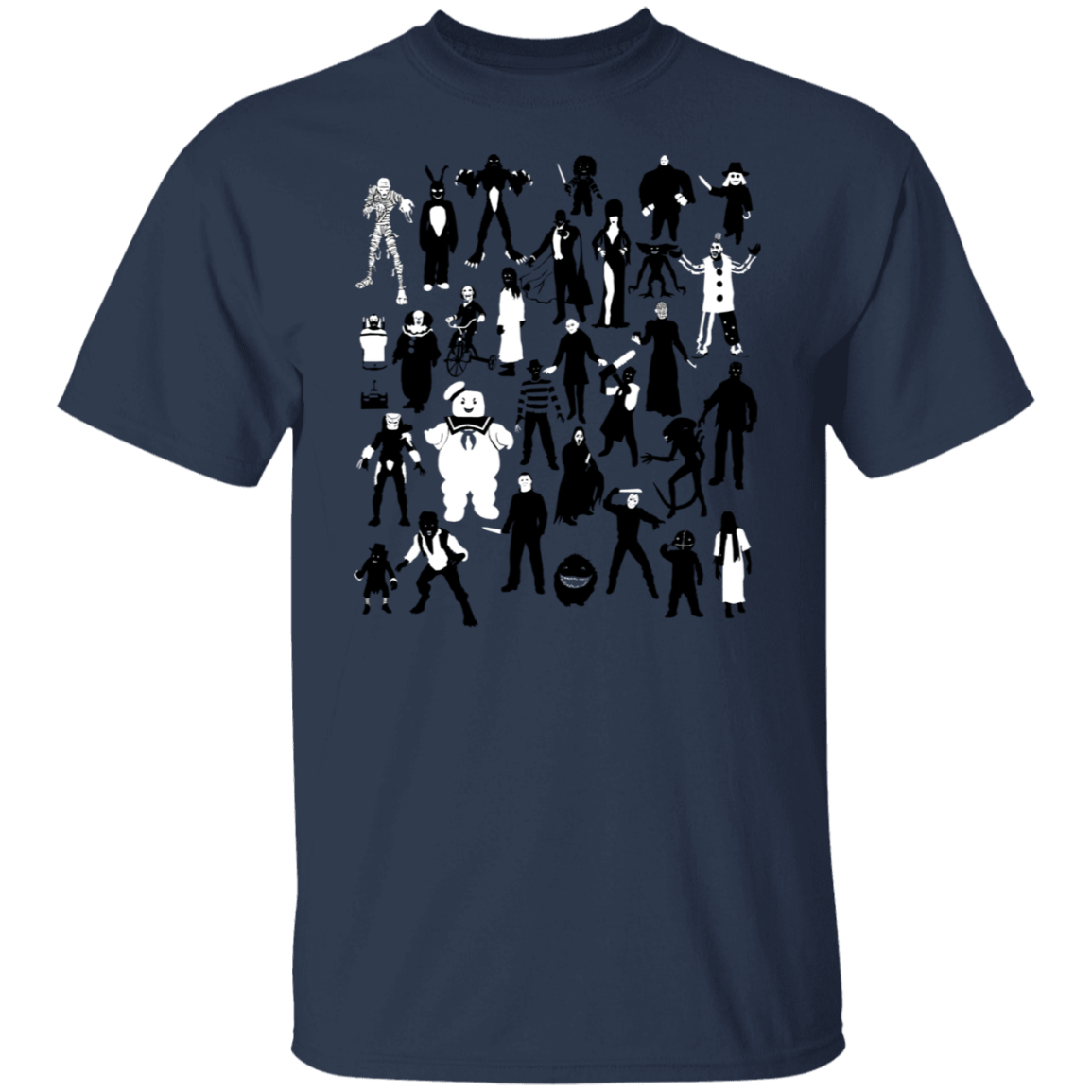 T-Shirts Navy / S Horror Characters T-Shirt