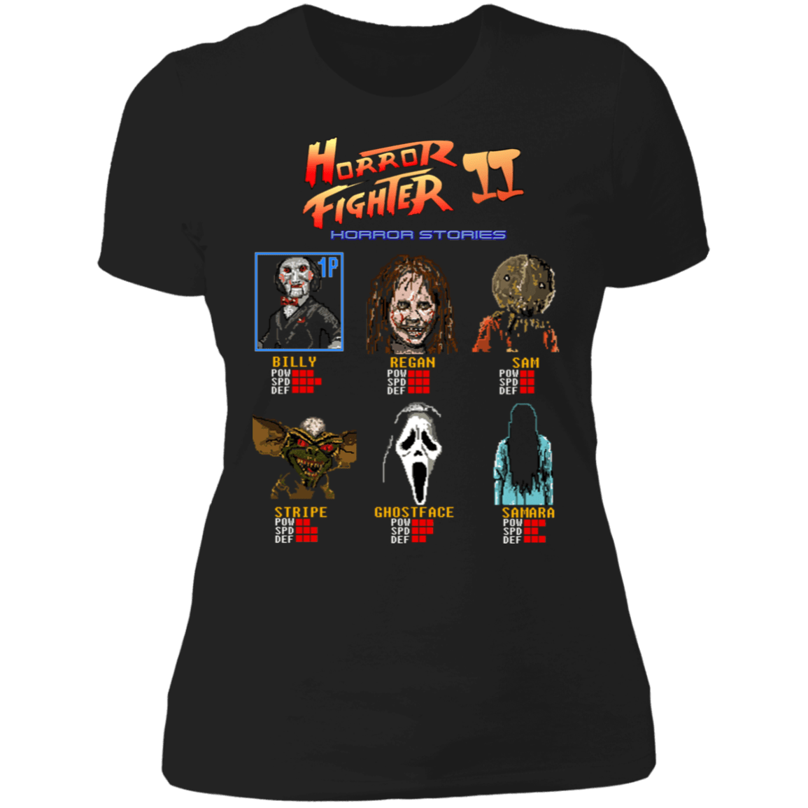 T-Shirts Black / X-Small Horror Fighter 2 Women's Premium T-Shirt