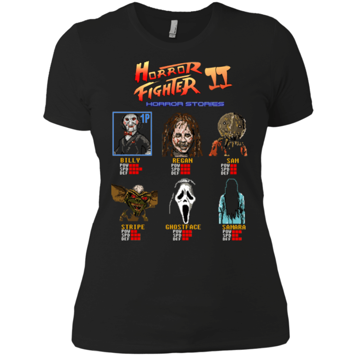 T-Shirts Black / X-Small Horror Fighter 2 Women's Premium T-Shirt