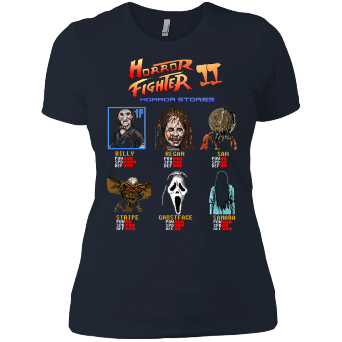 T-Shirts Midnight Navy / X-Small Horror Fighter 2 Women's Premium T-Shirt