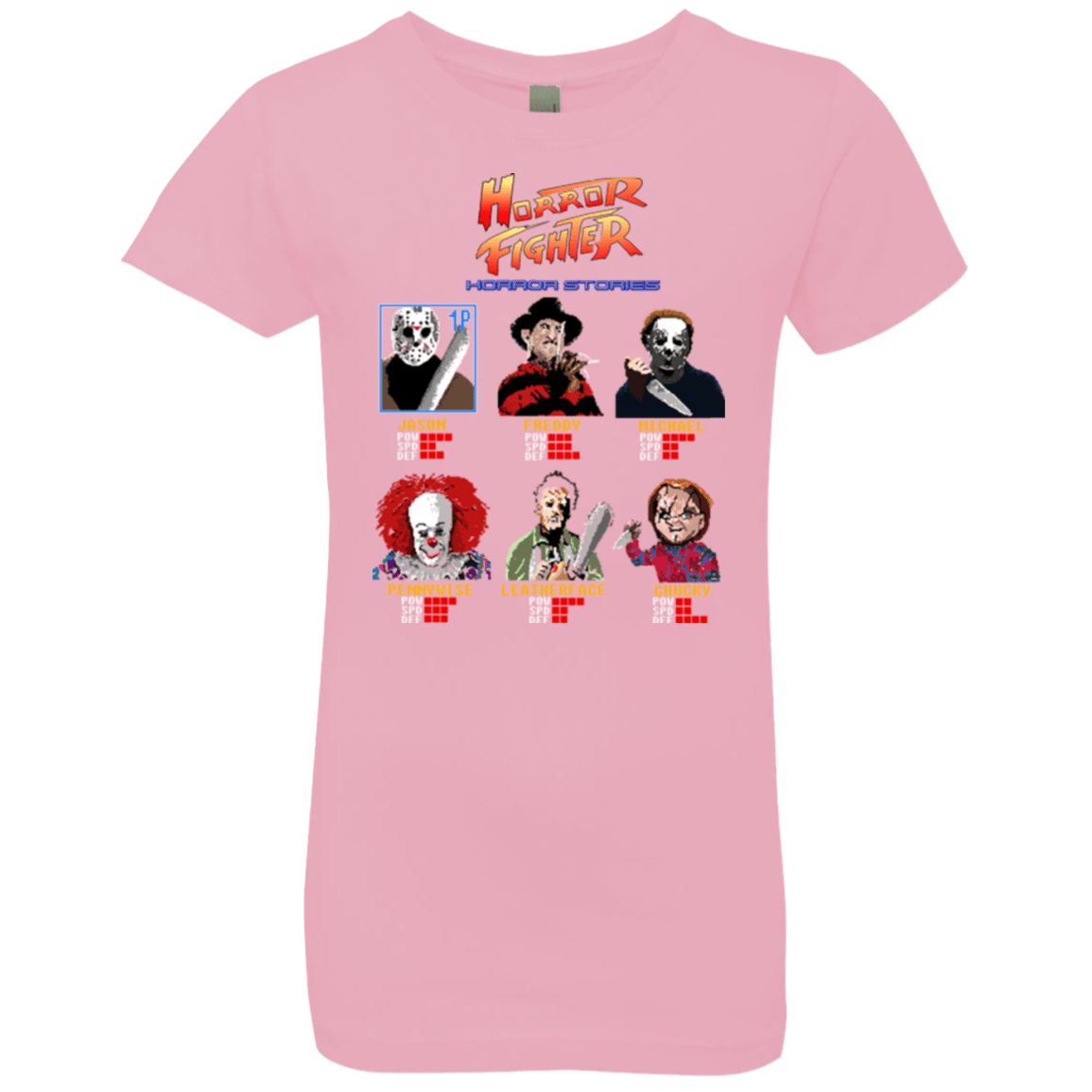 T-Shirts Light Pink / YXS Horror Fighter Girls Premium T-Shirt