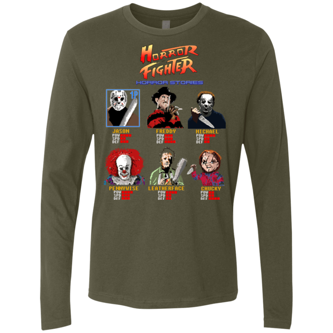 Horror Fighter Men's Premium Long Sleeve
