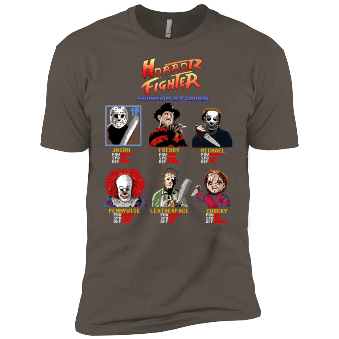 T-Shirts Warm Grey / X-Small Horror Fighter Men's Premium T-Shirt