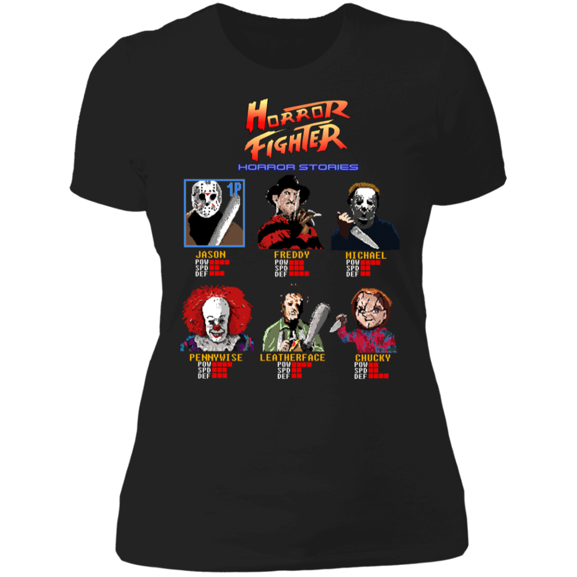 T-Shirts Black / X-Small Horror Fighter Women's Premium T-Shirt