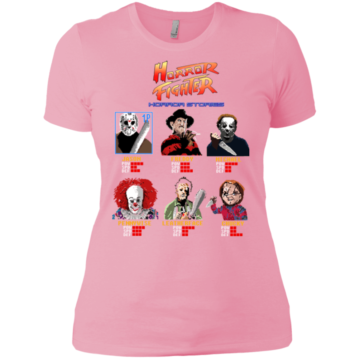T-Shirts Light Pink / X-Small Horror Fighter Women's Premium T-Shirt