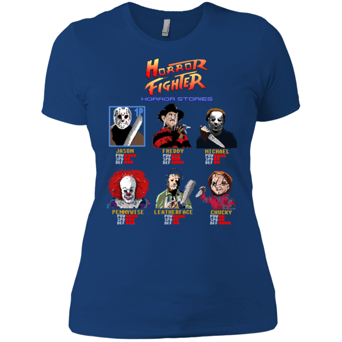 T-Shirts Royal / X-Small Horror Fighter Women's Premium T-Shirt